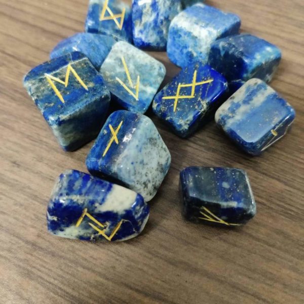 Lapis lazuli rune set